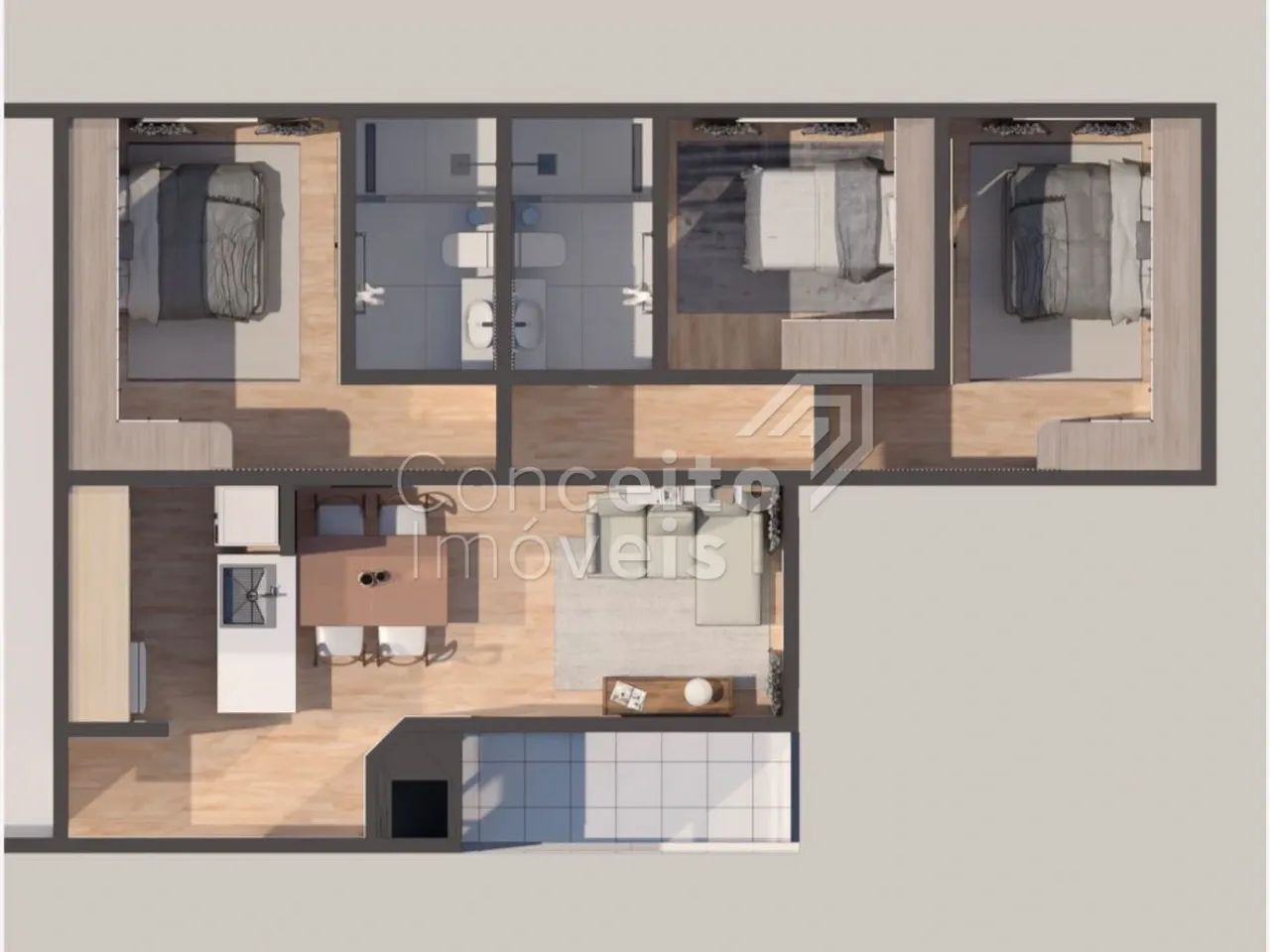 Edifício São Paulo - Apartamento (Em Construção) - Foto 2