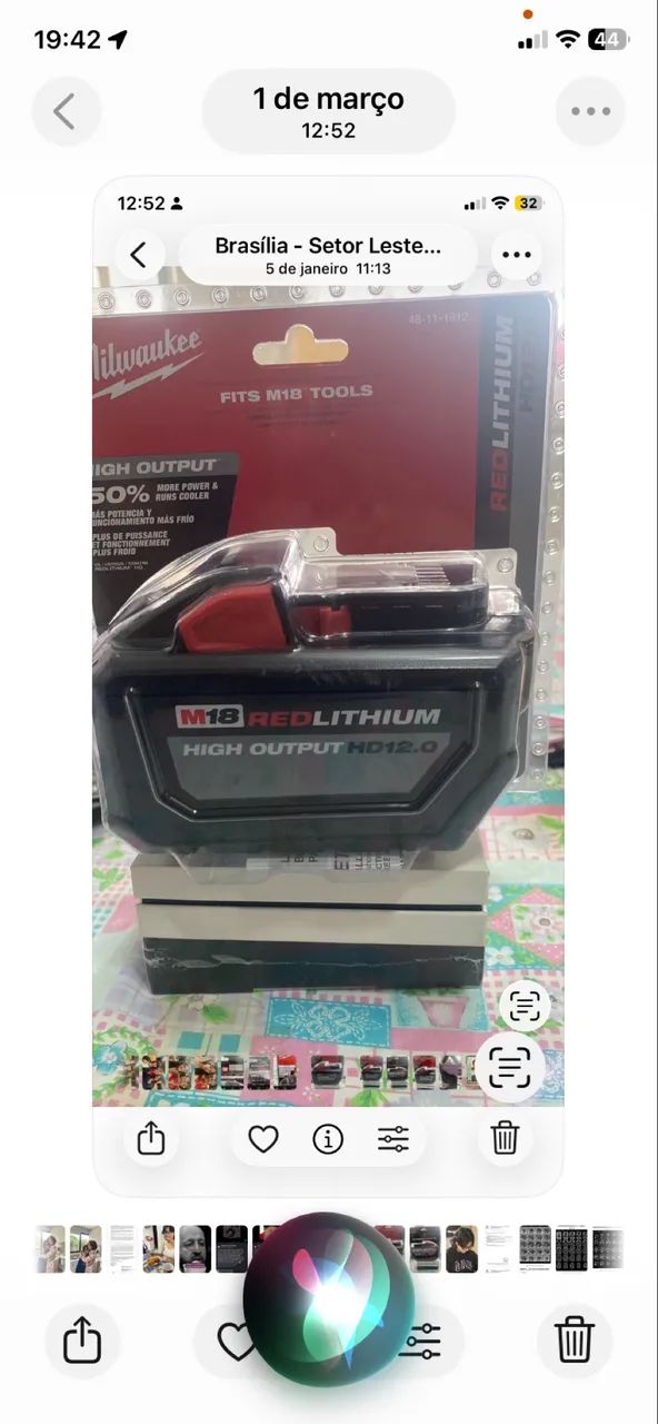 Vendo bateria red/lithium da Milwaukee 