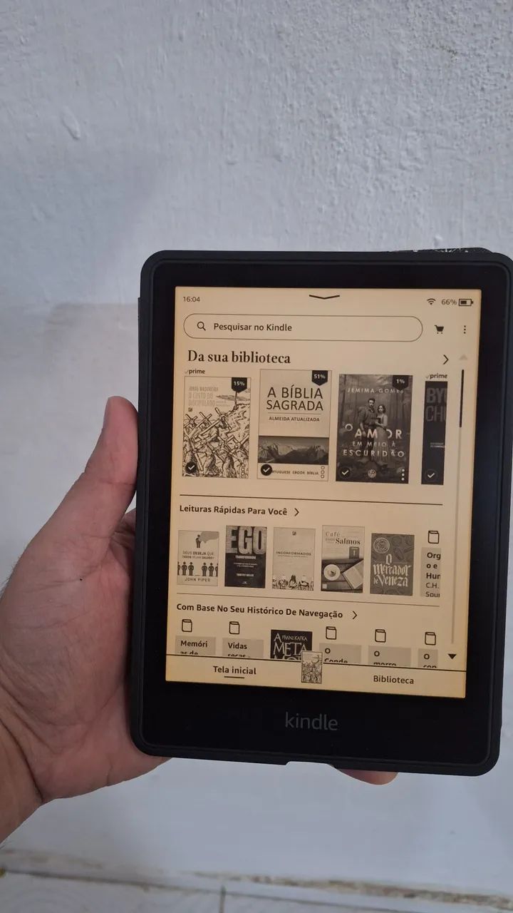 Kindle Paperwhite 16gb - Tela de 6,8'', Temperatura ajustável e