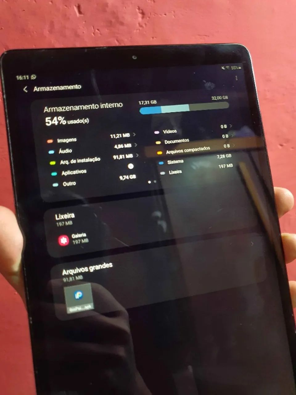 Tablet Samsung Galaxy A 10,5 polegadas e 32GB - Foto 3