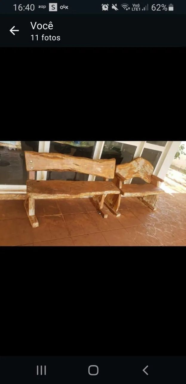 Poltronas rústicas madeira maciça 