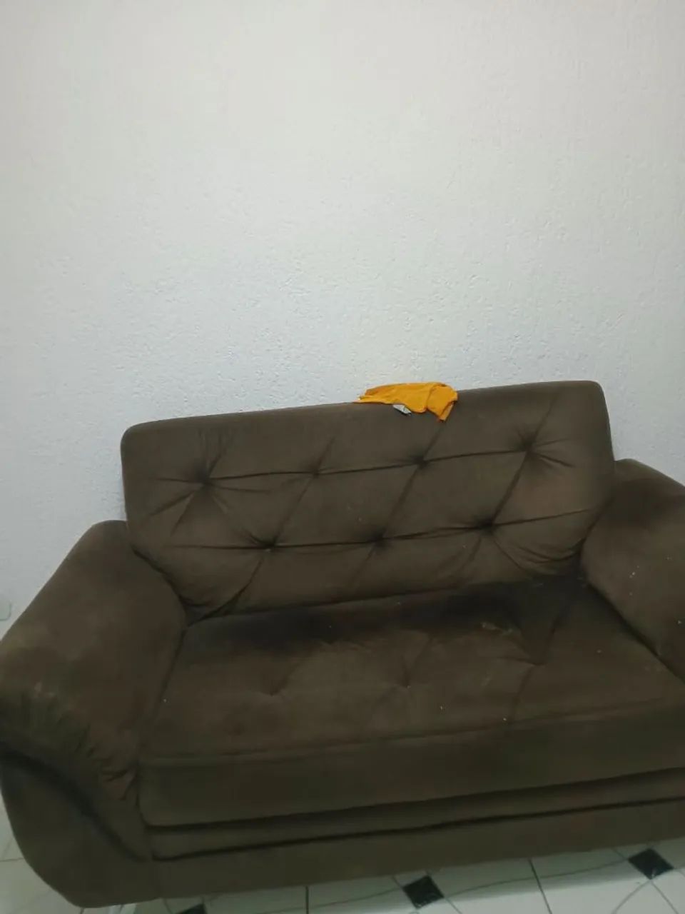 Par de sofá marrom usado em bom estado  - Foto 3