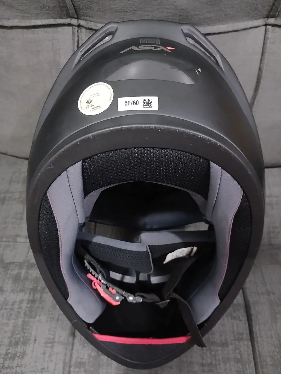 Capacete ASX City Preto Fosco - Ótimo Estado - Foto 10