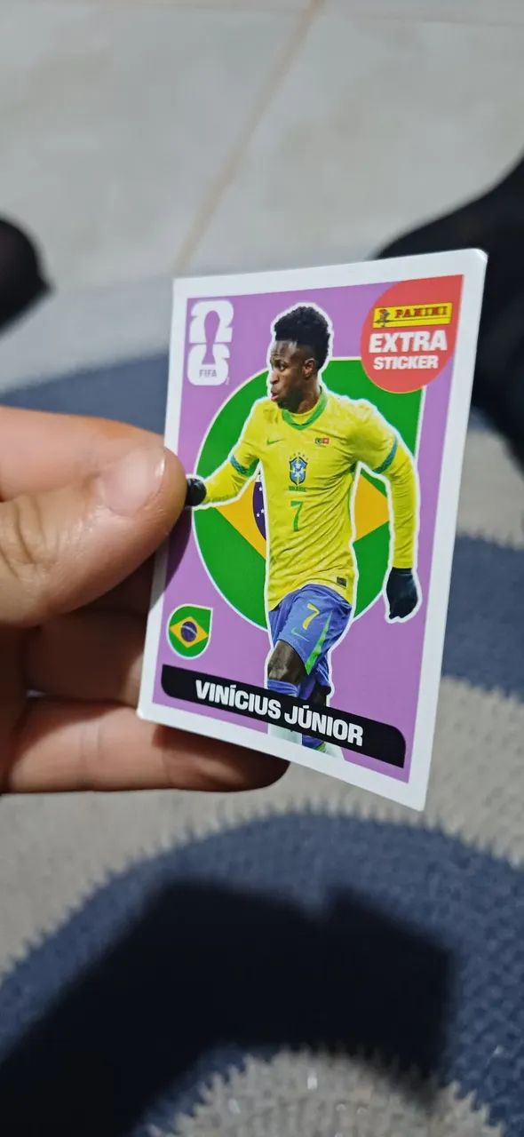 Figurinha Vini Jr Legend Roxa. - Foto 4
