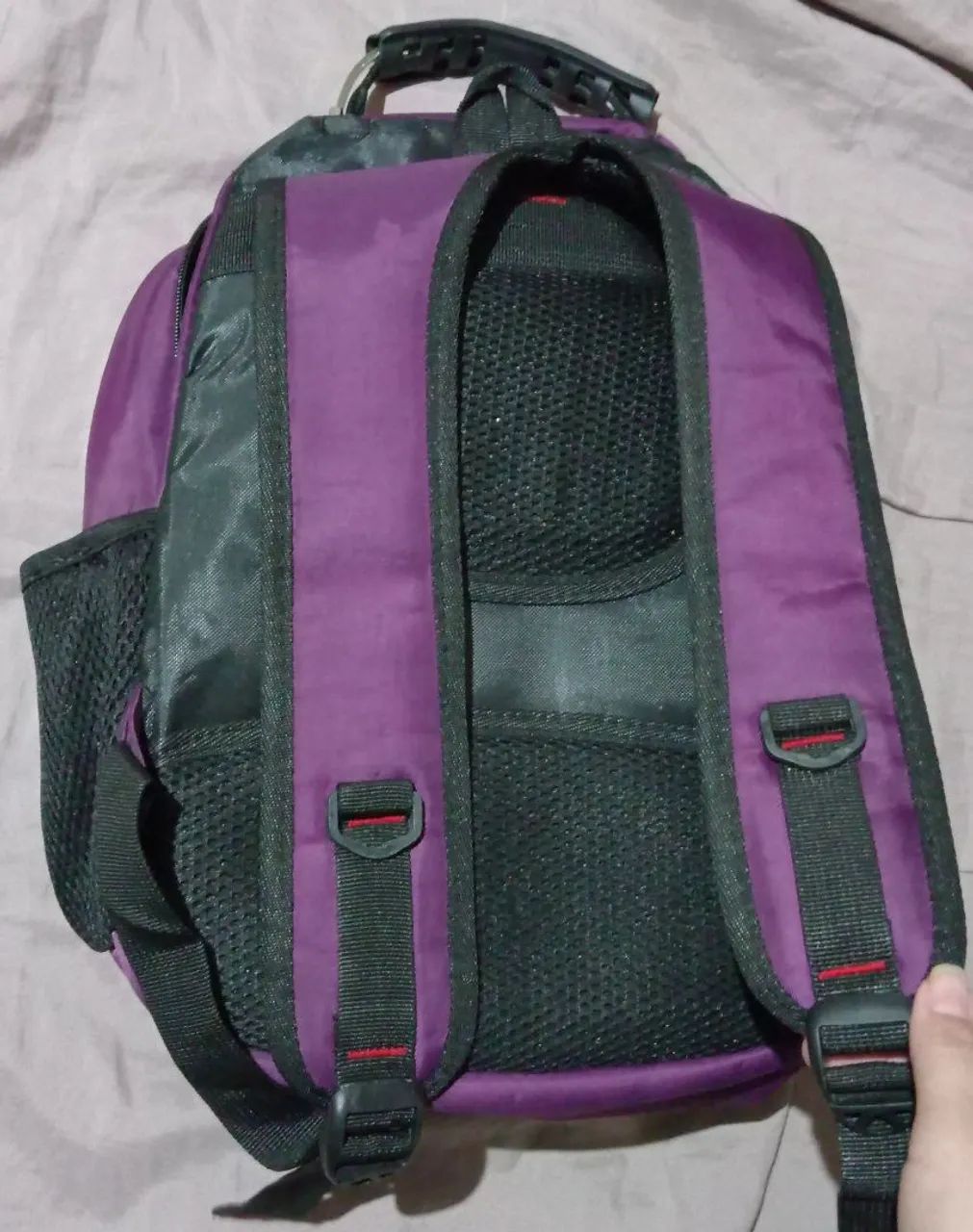 V/MOCHILA ROXA TAMANHO MÉDIO - Foto 3
