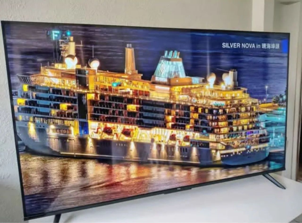Smart 55 polegadas 4k Android pode abaixar aplicativo e atualizar a tv. Da TCl como nova - Foto 2