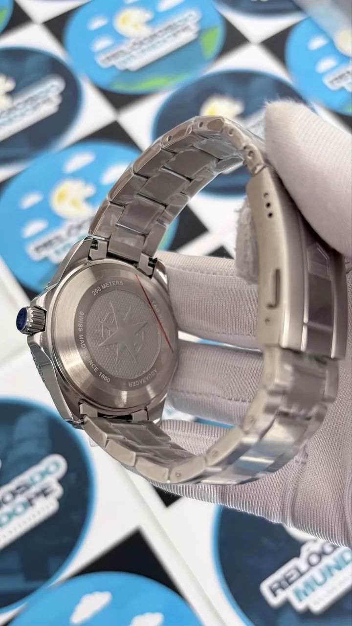 RELÓGIO TG AQUARACER 40mm FUNDO AZUL - Foto 5