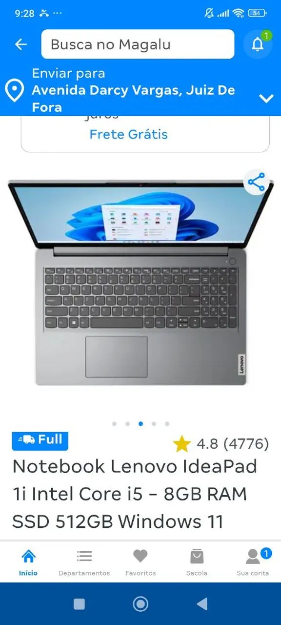 Notebook lenovo