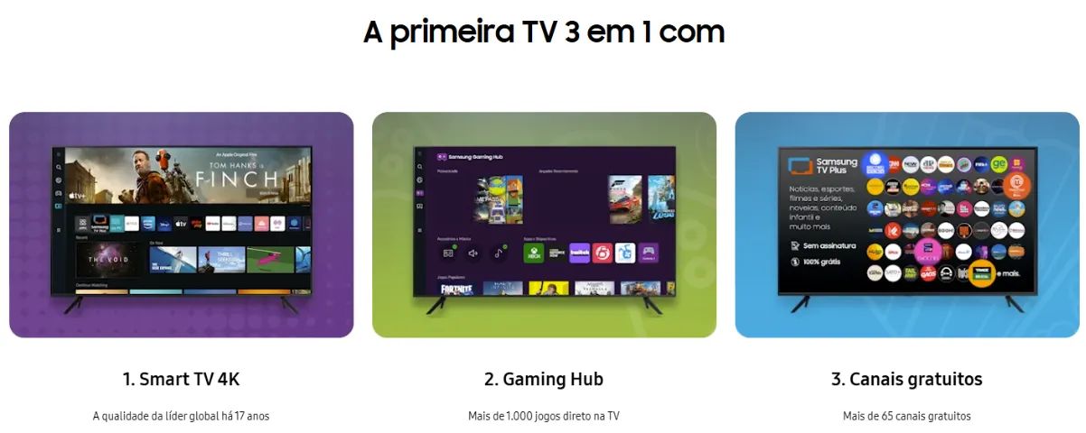 TV Smart Samsung 55" 4K - Foto 2