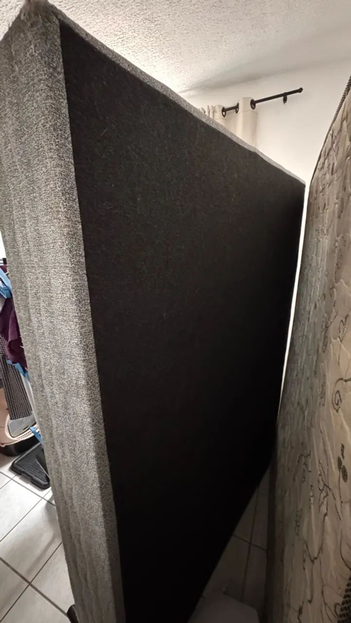 CAMA BOX CASAL COM COLCHÃO 