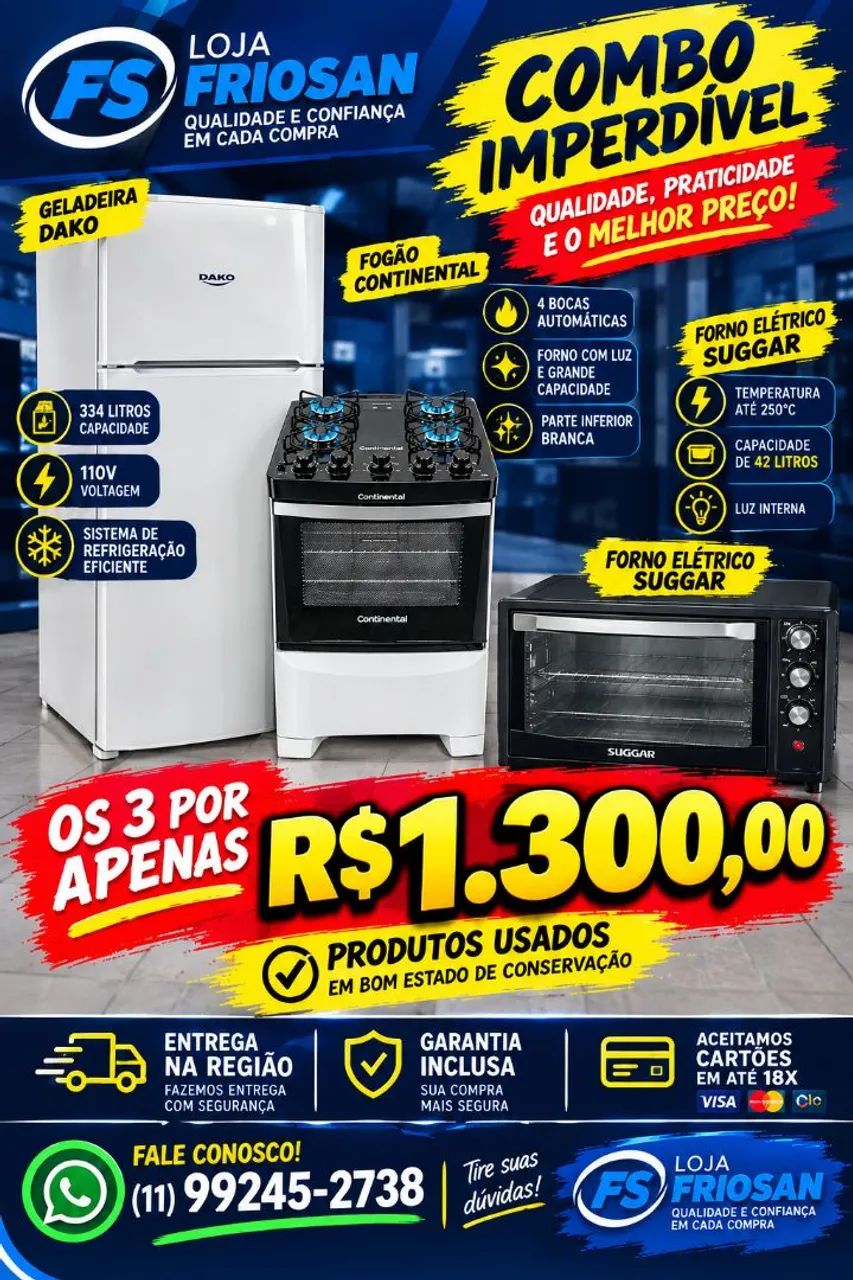 Combo de eletrodomésticos  - Foto 2