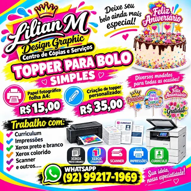 LILIAN M DESIGN GRAPHIC Centro de Cópias e Serviços - Foto 2