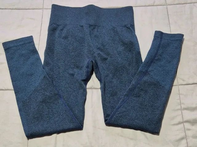 Calça Legging Sem Costura - AZUL - Foto 2