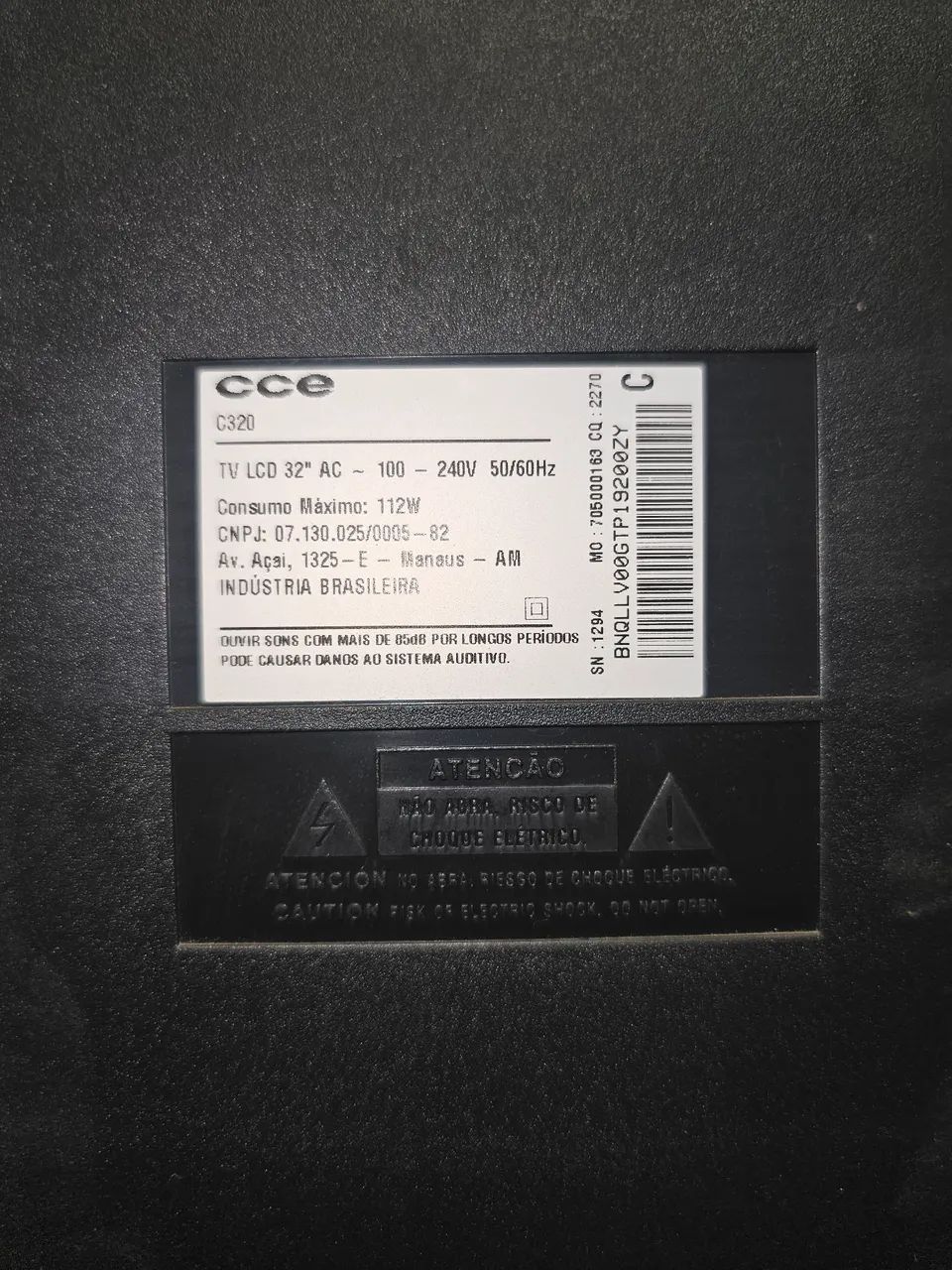 TV LCD 32? CCE C320 - Com Conversor Digital Integrado, HDMI e USB - Foto 2