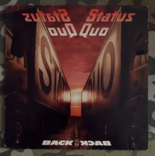 LP Vinil Status Quo - Back to Back com Encarte (1983) EX/VG+