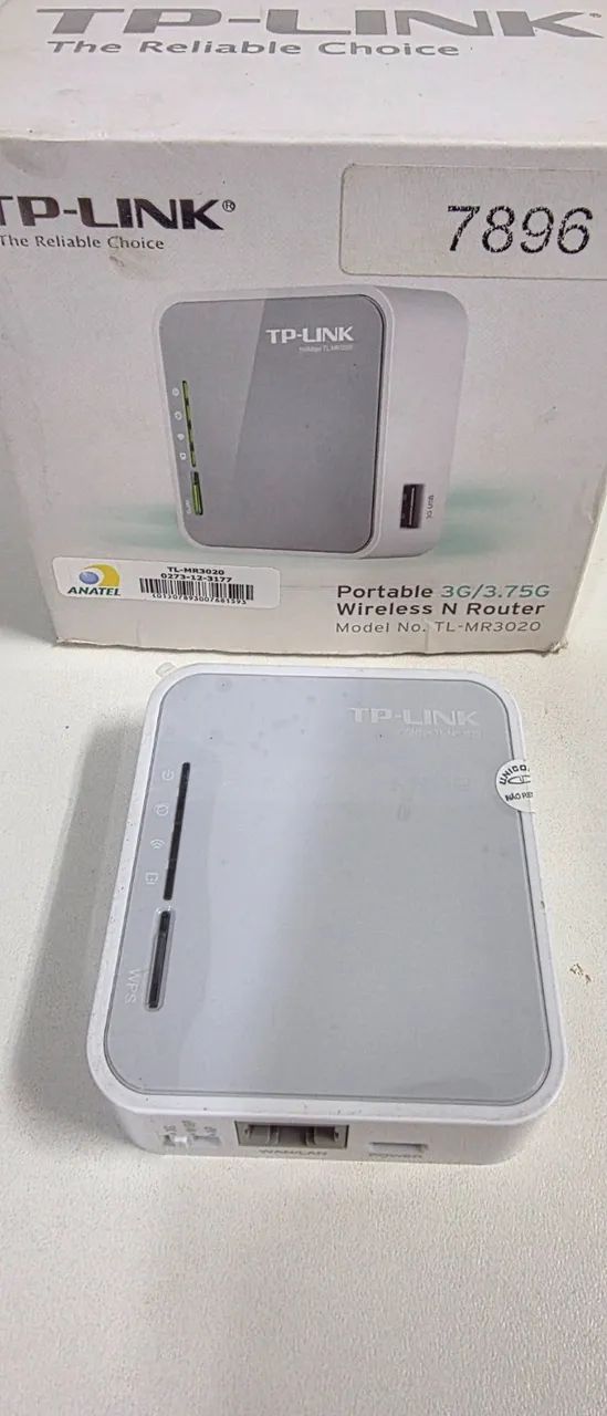 Roteador TP-link TL-MR3020 Branco Cor Cinza - Foto 3