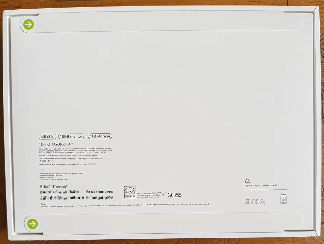 MacBook Apple 13? M5 CPU e GPU 10 16GB 1TB Starlight - Foto 3