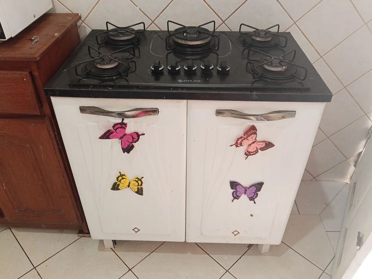 Cooktop 5 bocas com balcão 