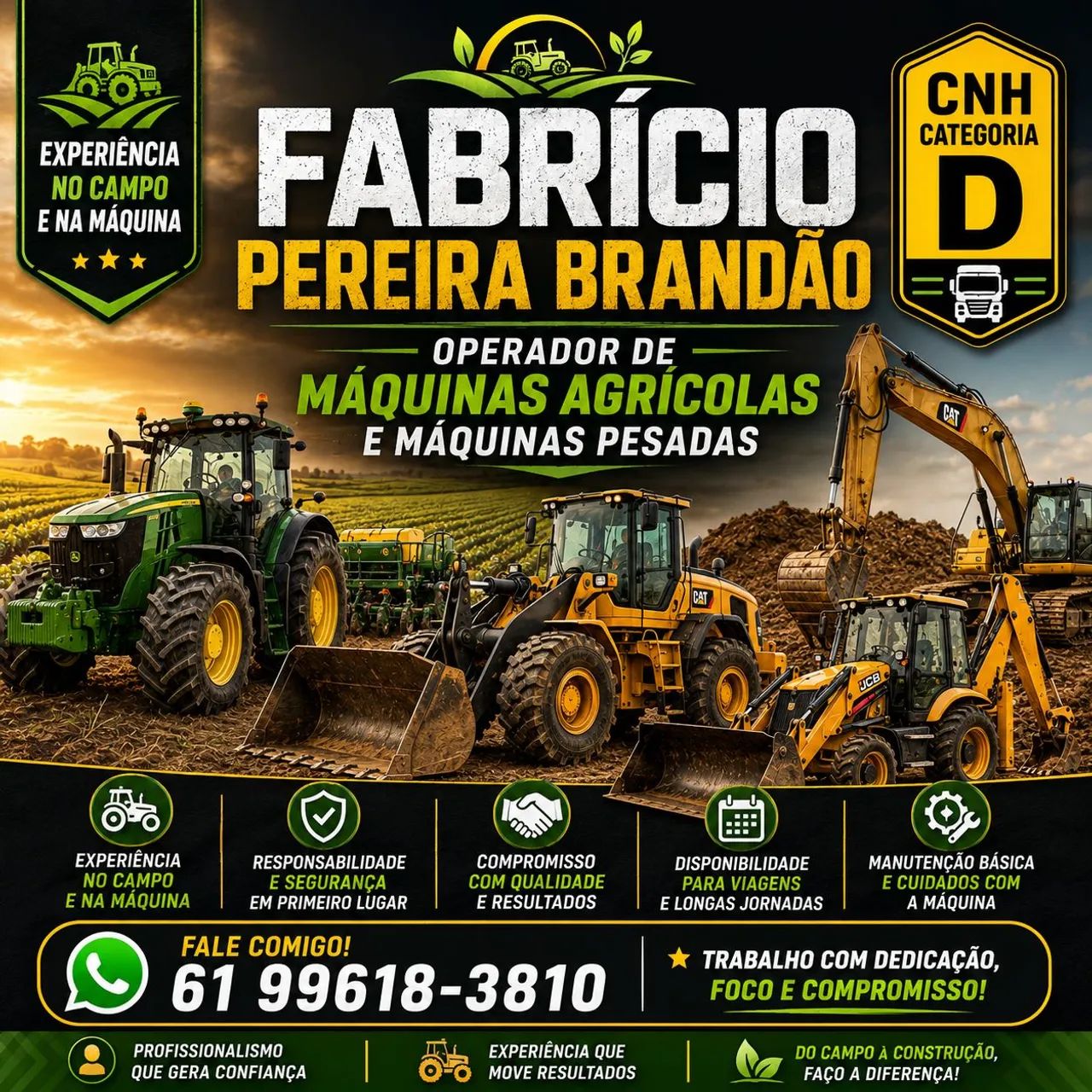 Operador de Máquinas Agrícolas e Máquinas Pesadas