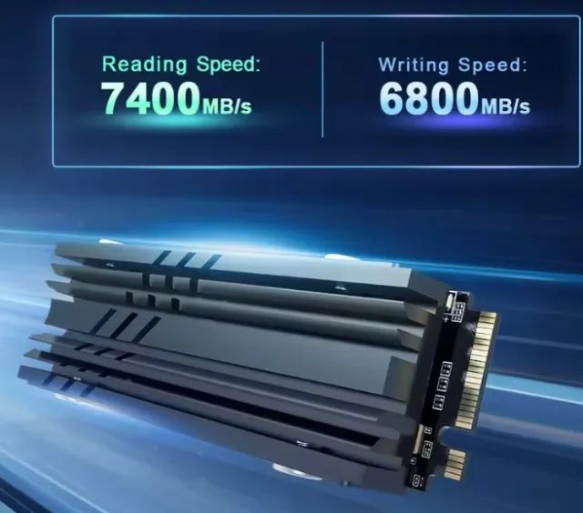 SSD 1TB NVMe M.2 PCIe 4.0x4 Gen 4 7500MB/s - Armazenamento