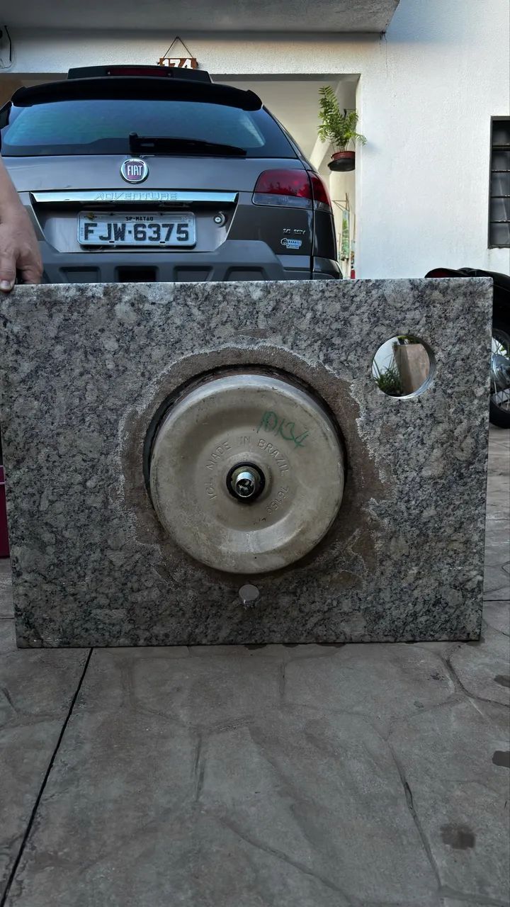 Pia de mármore com cuba em porcelanato  - Foto 4