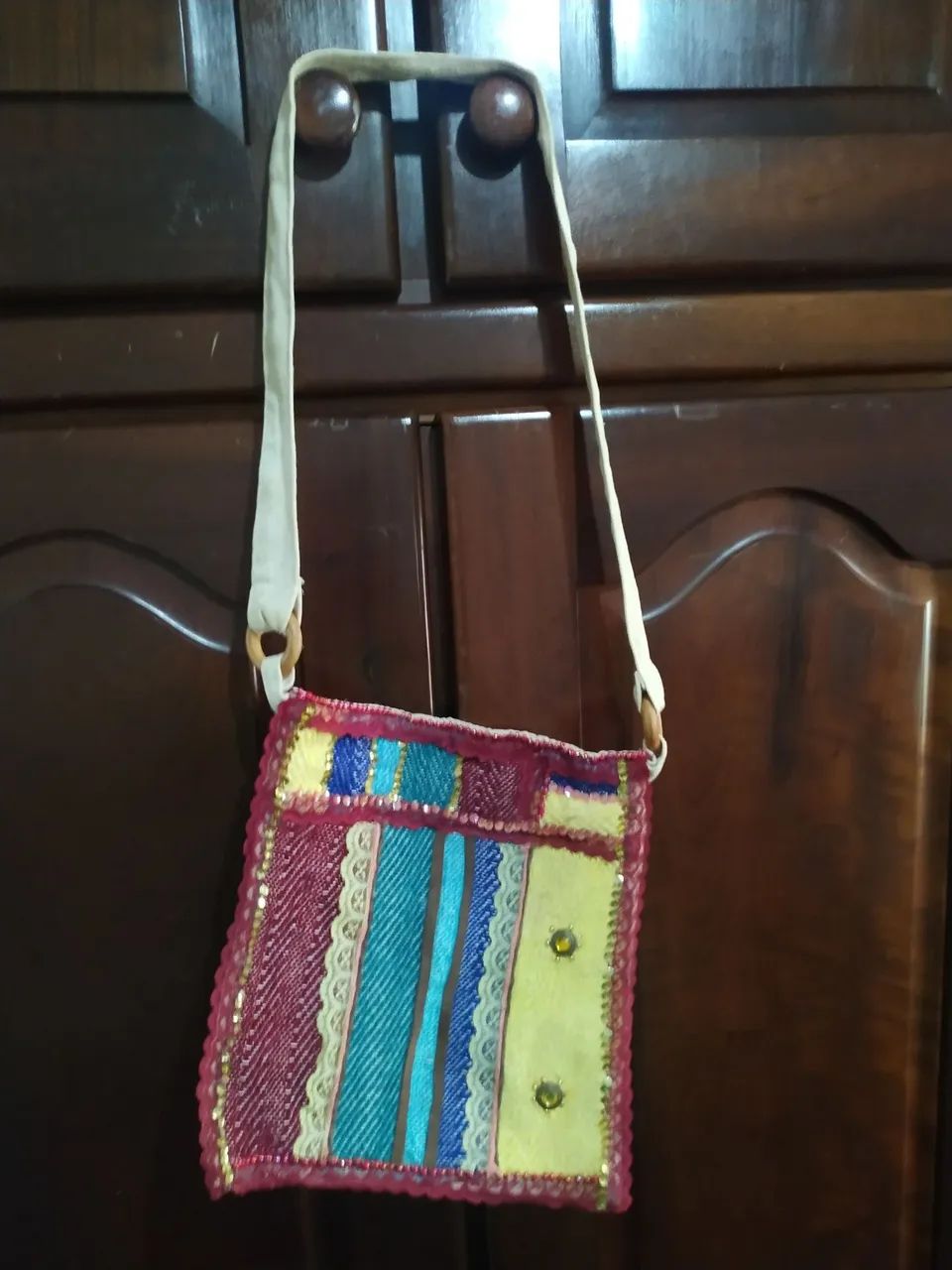 Bolsa Artesanal estilo étnico / Boho  - Foto 5