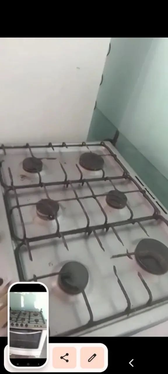 Fogão e geladeira duplex