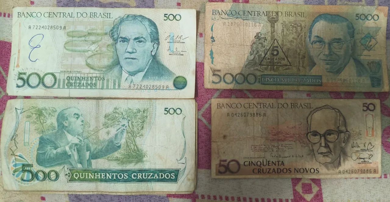 Notas, dinheiro e moedas antigas  - Foto 3