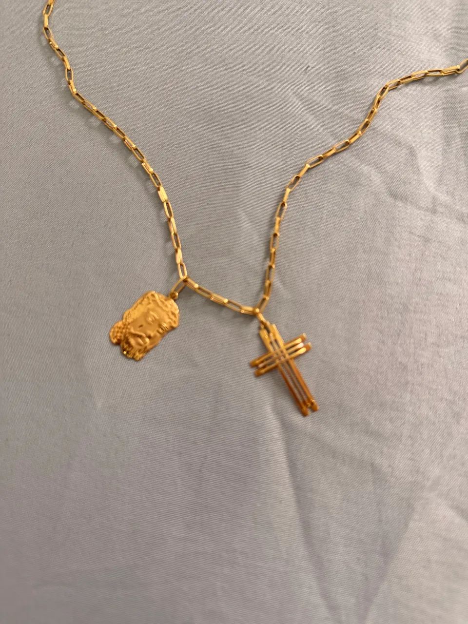 Cordão de ouro 18k + pingentes  - Foto 2