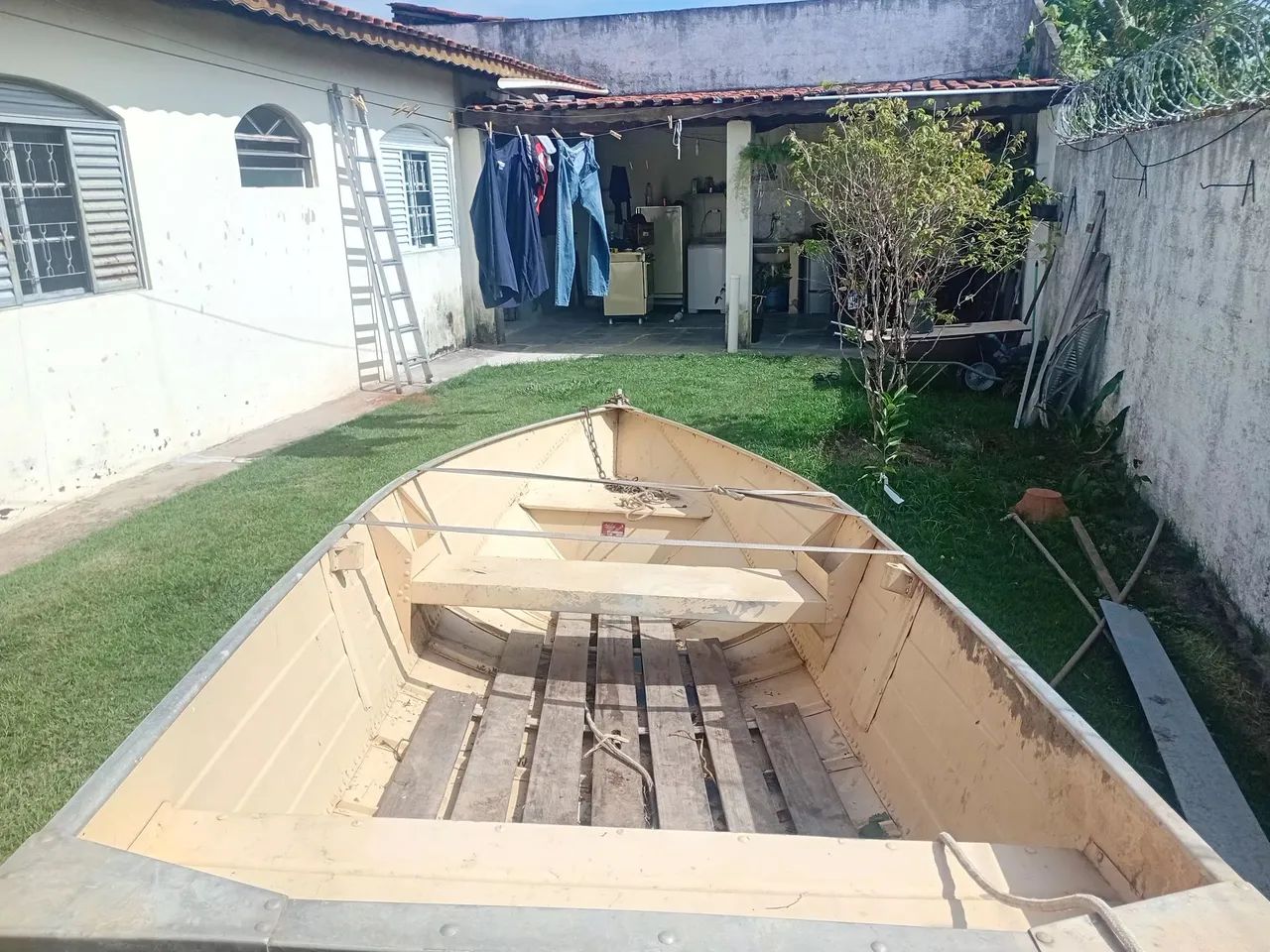 Barco de alumínio otimo estado com carretinha r$4.500,00  - Foto 4