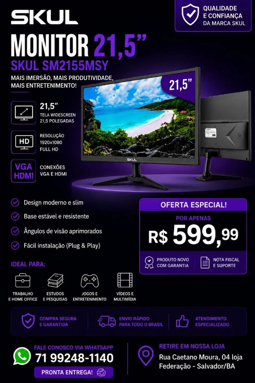 Monitor SKUL 21,5 - Foto 2