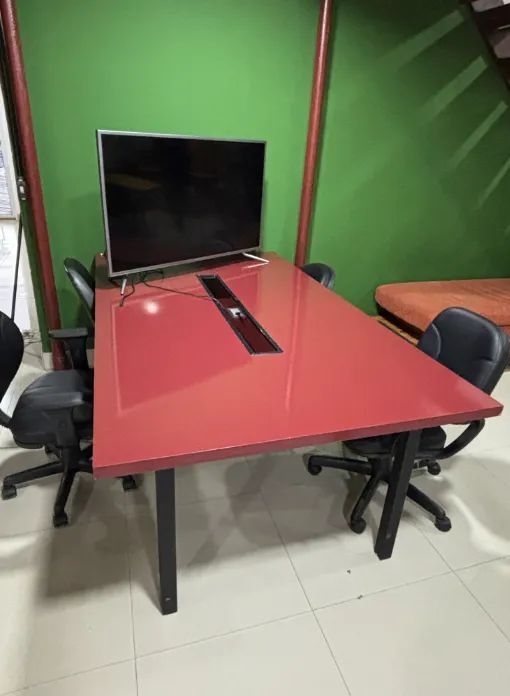 Mesa vermelha 4 lugares 65071465928323120