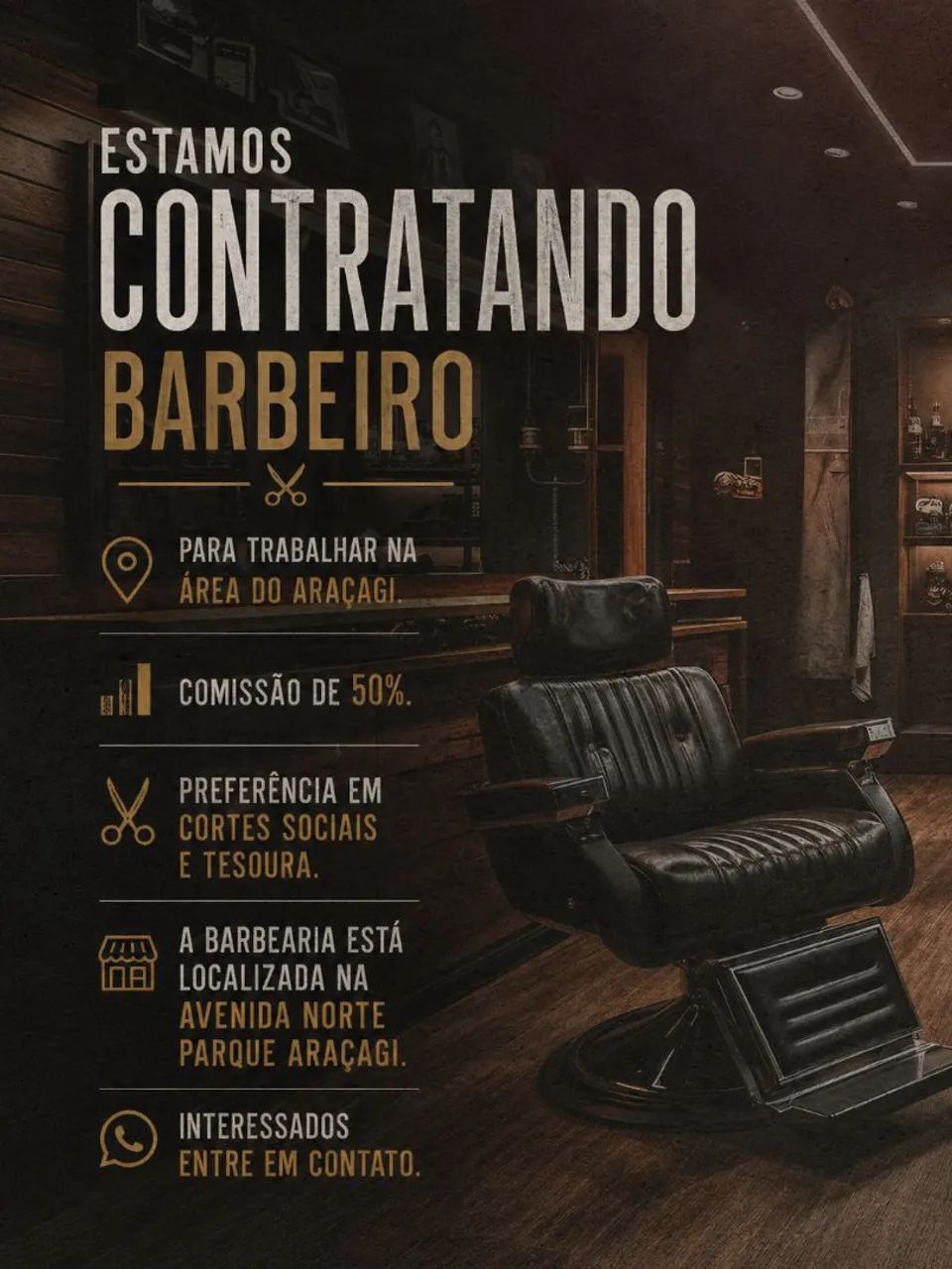 Contrata-se Barbeiro 