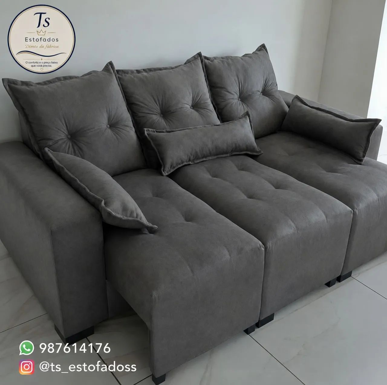 Sofá retrátil qualidade e conforto .