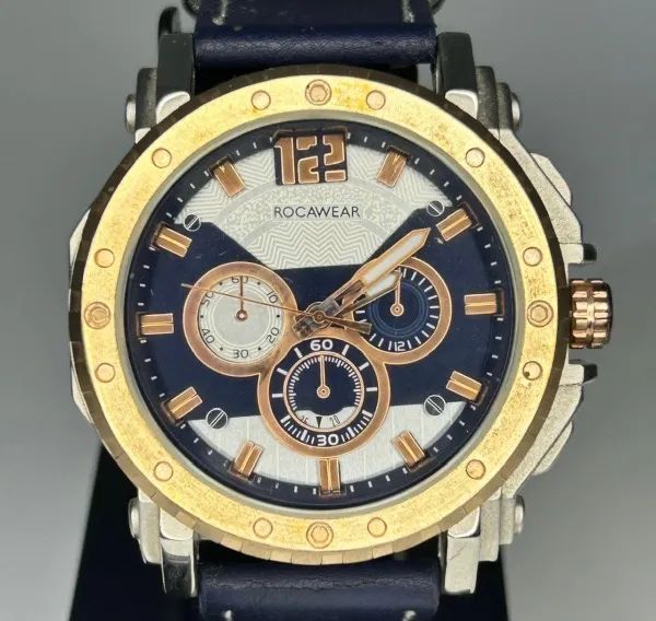 Relógio Rocawear Chrono Blue & Gold