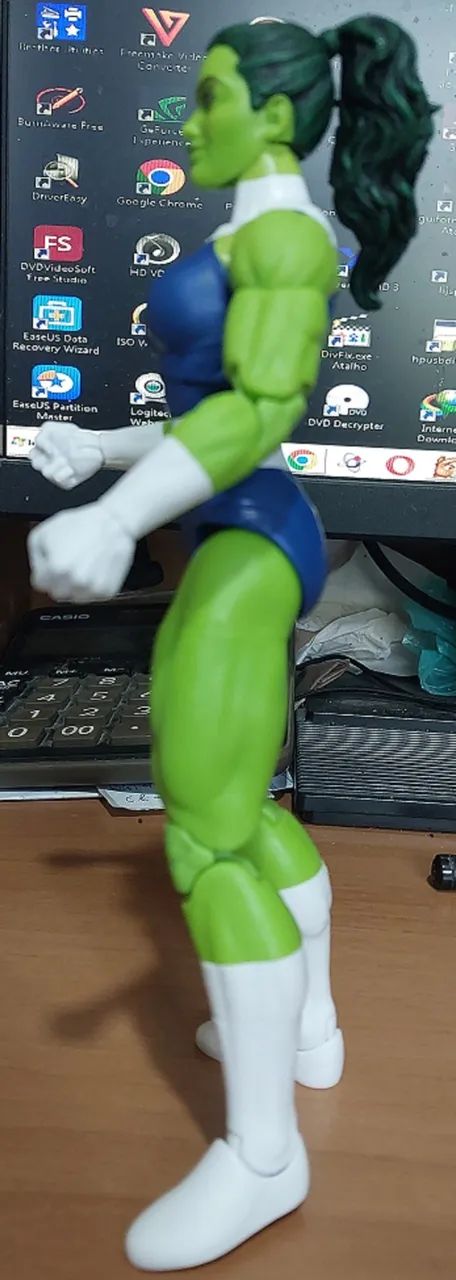 Marvel Legends She-Hulk (Mulher-Hulk) Fantastic Four original usada Hasbro  - Foto 3