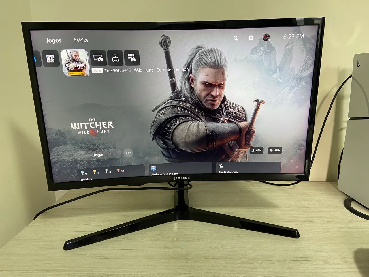 Monitor Samsung 144hz 23.5p tela curva - Foto 2