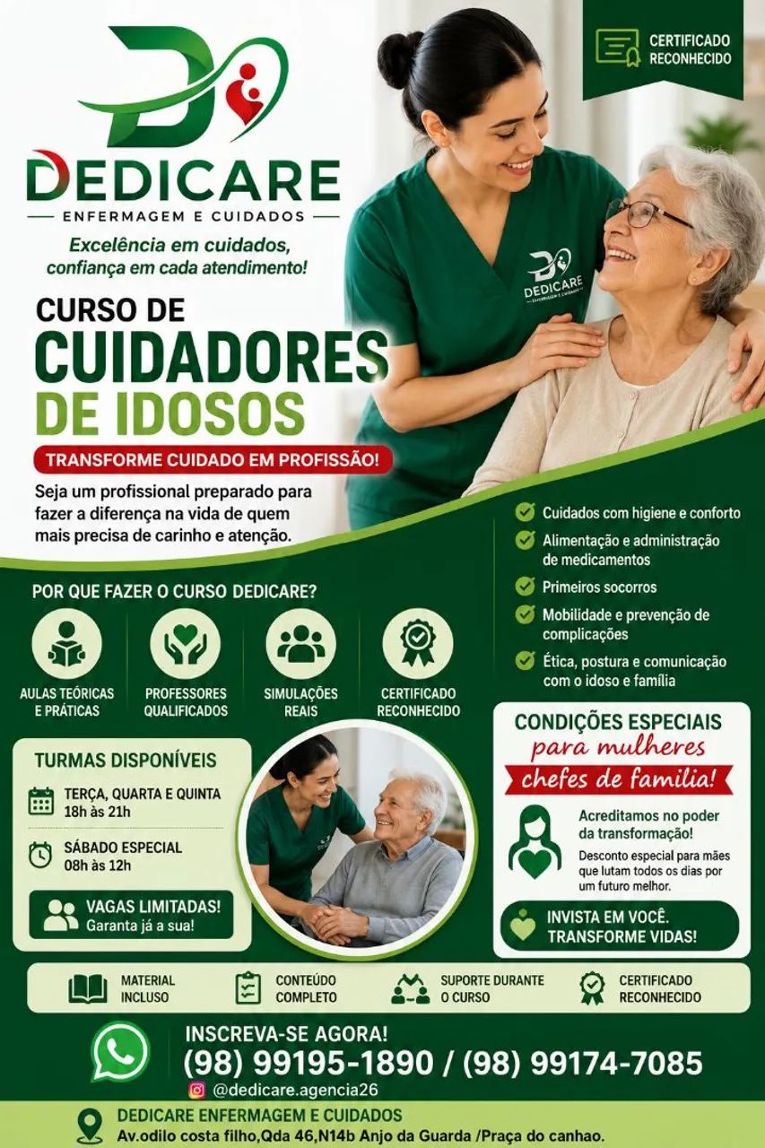Curso de Cuidador de idosos 