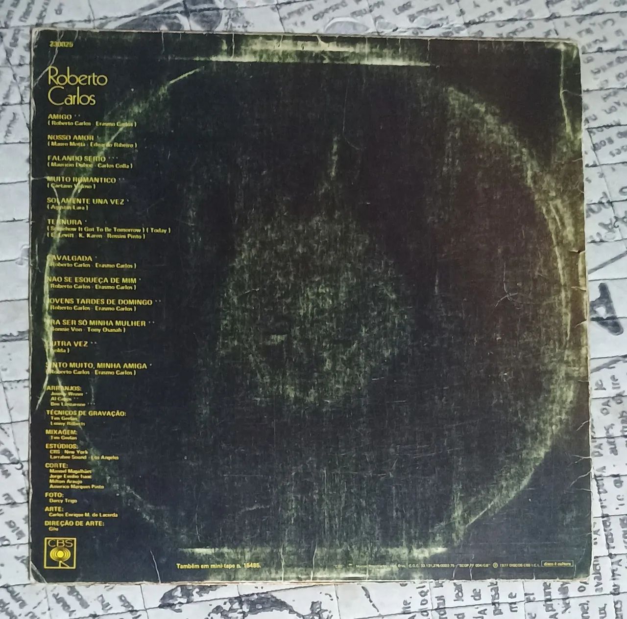 LP Roberto Carlos 1977 Original CBS Vinil Antigo - Foto 2