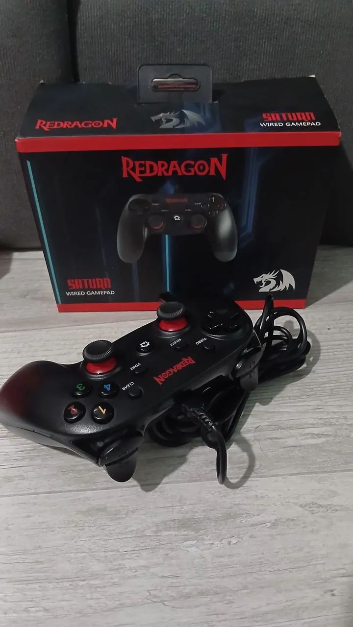 Controle PS3 e PC com fio Redragon Saturn Wired  - Foto 5