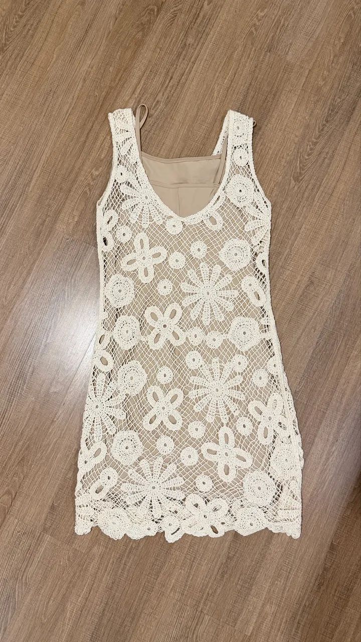 Vestido crochê praia  - Foto 3