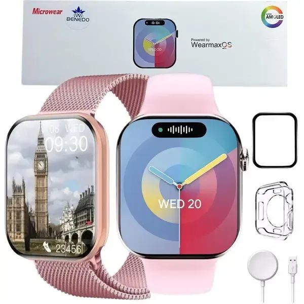 SMARTWATCH W99+ PLUS 2026 ORIGINAL AMOLED MICROOS10 COMPLETO COM CHATGPT, FRETE GRATIS!!!! - Foto 2