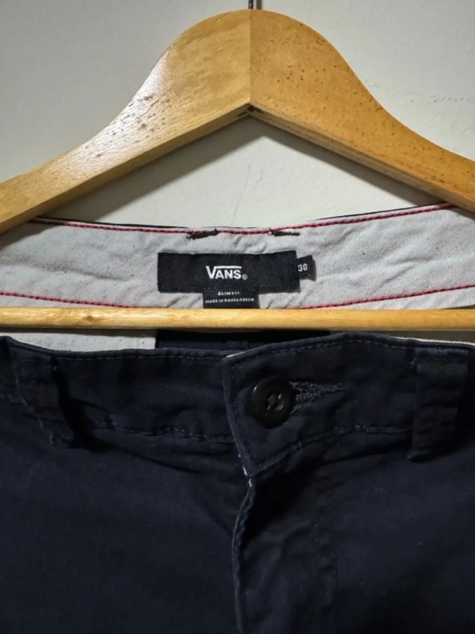 Calça Vans Authentic Chino Slim Jogger Black - Tamanho 38 - Foto 4