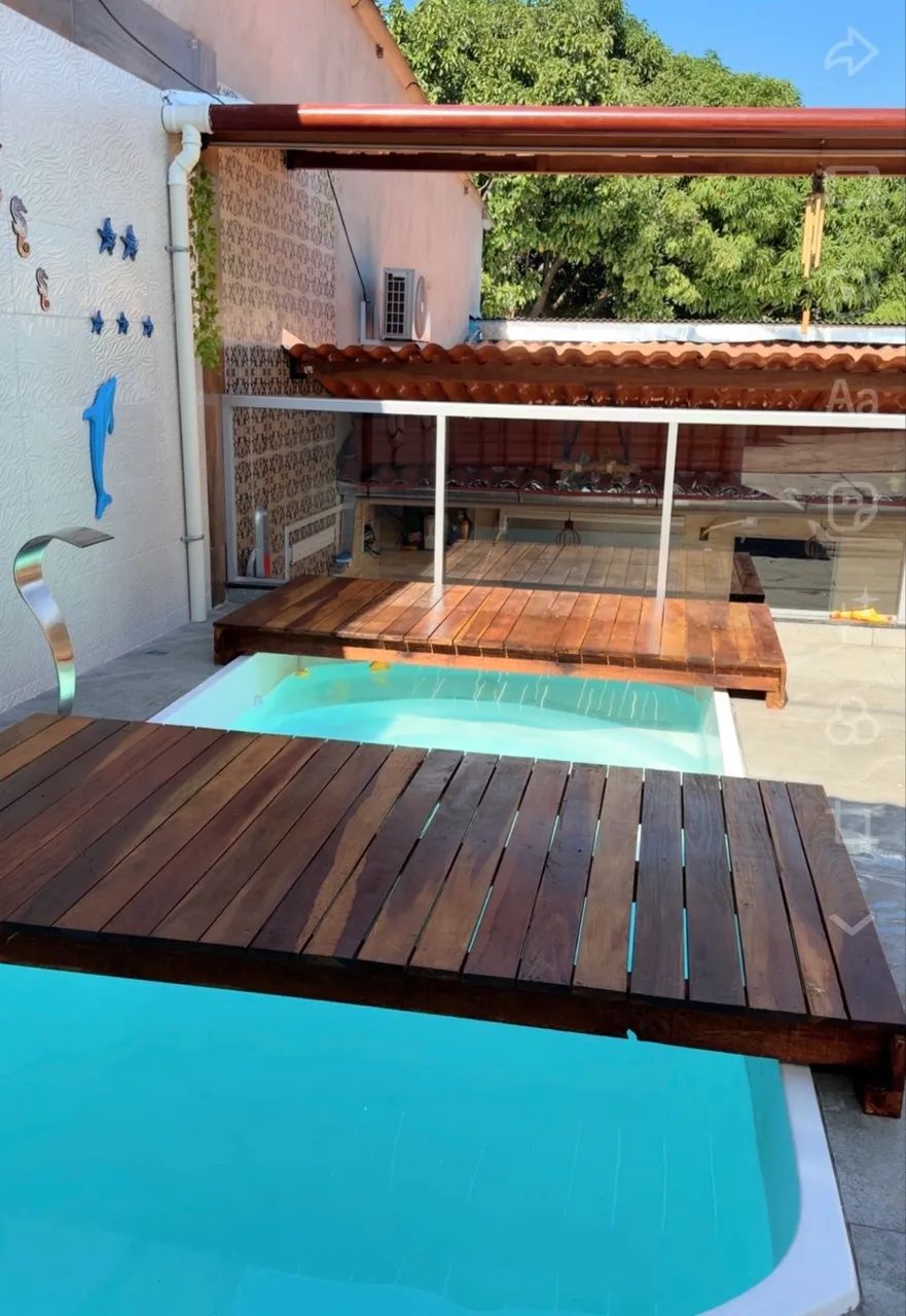 Deck em madeira para piscina  - Foto 4