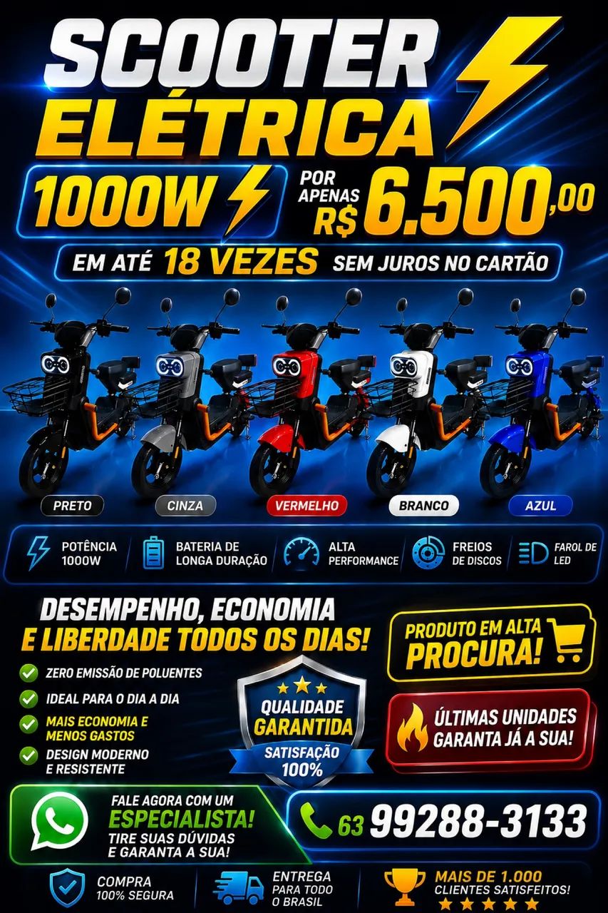 Scooter 1000w importada