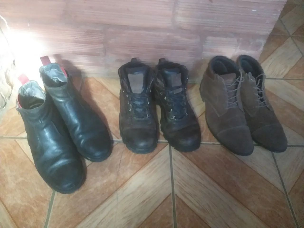 3 pares de bota