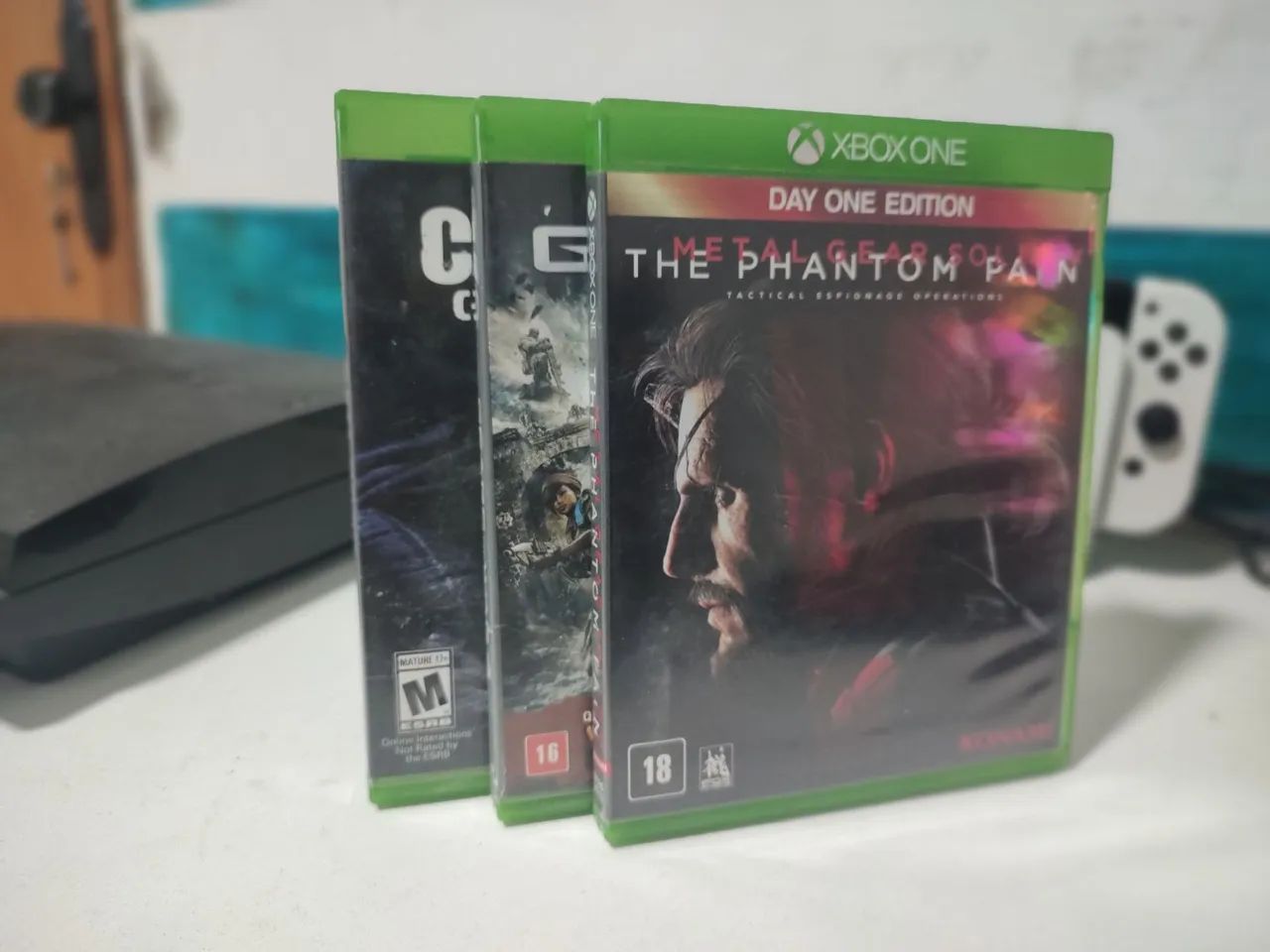 3 Jogos Xbox One Originais - Gears 4, MGS V e COD Ghosts