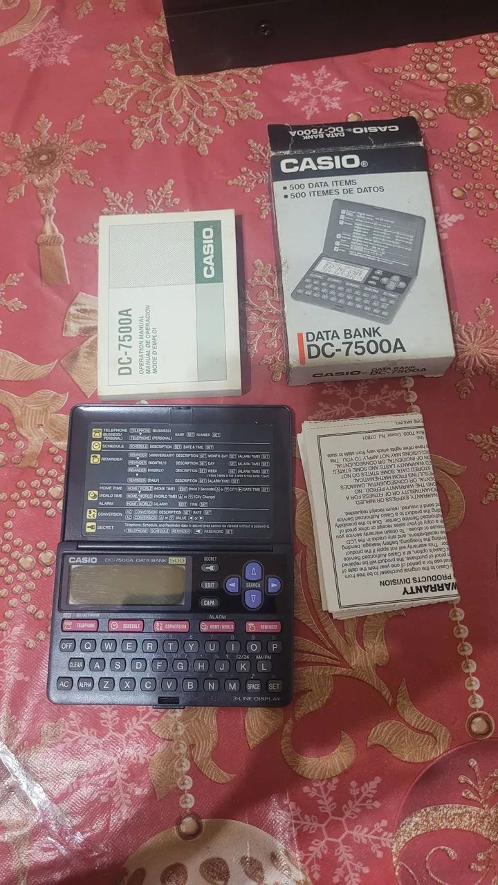 Agenda casio de 7500a