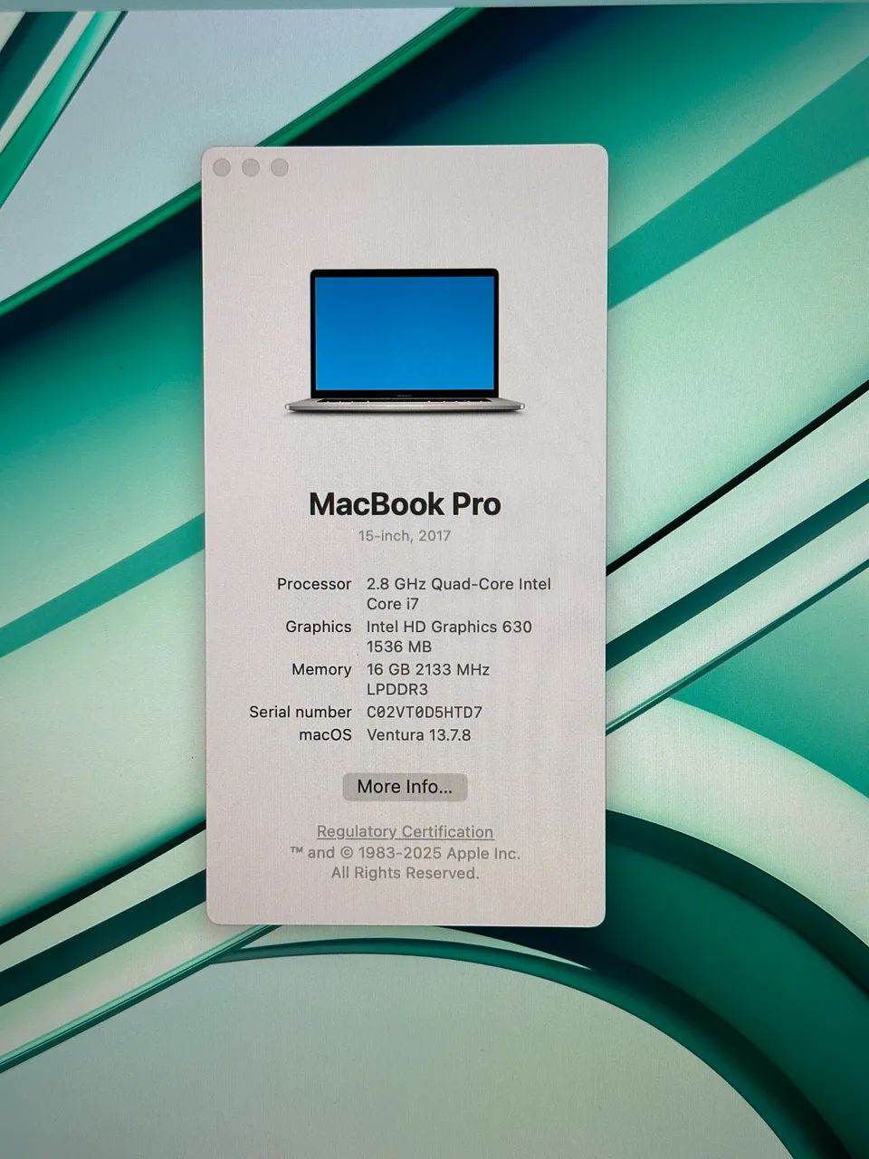 Macbook Pro 2017 | 15 polegadas | Intel i7 | 16gb ram | 256gb ssd - Foto 2