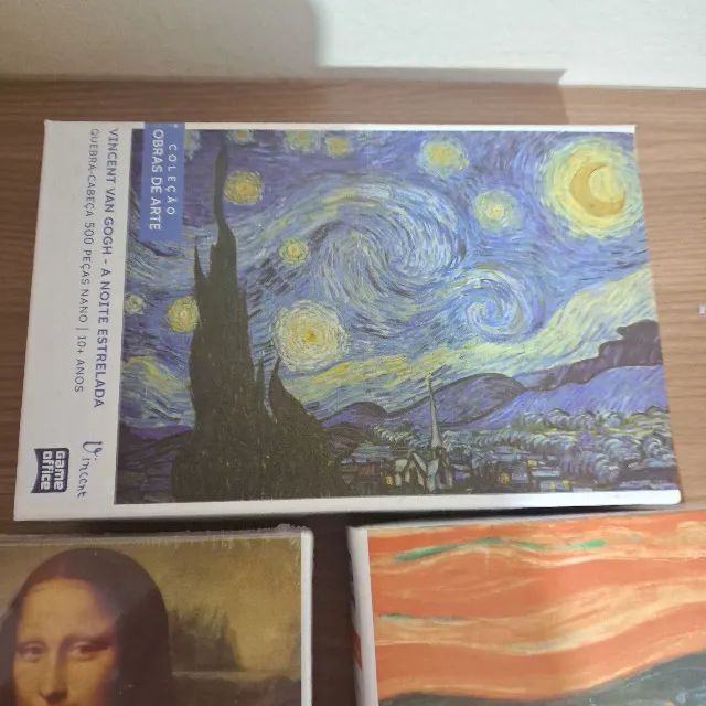 Kit 3 Quebra Cabeça Puzzle Obras de Arte 500 peças cada Total 1500 pçs - Foto 5